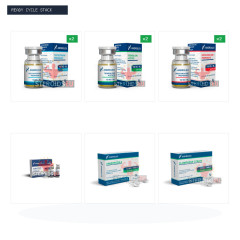 Pro Shred & Liquid HGH 100 IU Stack: Test Prop + Tren Acetate + Masteron + Somatropin 100 IU + PCT (Androlex)