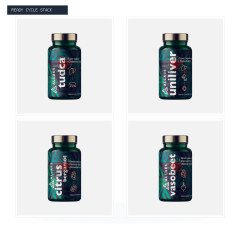 Complete Organ Shield (Liver, Lipid & Blood Pressure Support): TUDCA + Uniliver + Bergamot + Vasobeet (Driada)