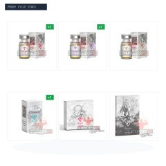 Pro Recomp Blast & Cruise (16 Weeks): Testos (30 ml) + Primos (Primobolan) + Trenentos + HCG 10,000 IU (Driada Medical)