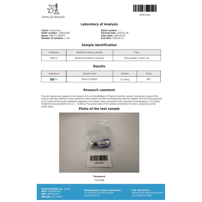 GHK-Cu 50 mg – Premium Kupferpeptid für Regeneration & Gewebereparatur